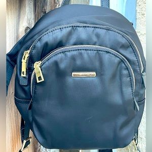 Mini Nylon Backpack Purse Black